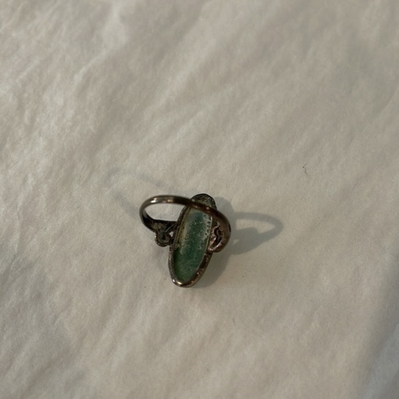 Vintage silver and stone ring - Picture 2 of 2